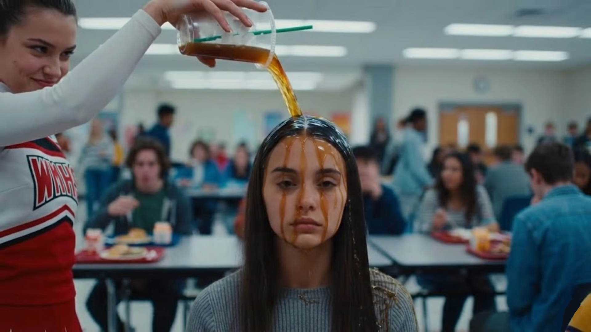 Cheerleader Pours Coffee On New Girl—INSTANT Karma Follows